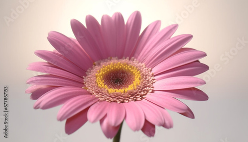 Vibrant gerbera daisy blossom  a gift of love in nature generated by AI
