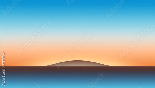 Sunrise over African sand dunes creates tranquil multi colored backdrop generated by AI