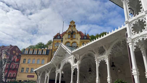 Beautiful city of Karlovy Vary, Czech Republic photo