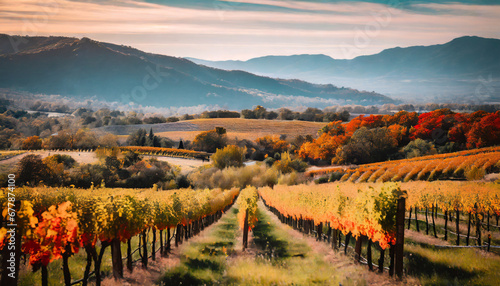 the winery s scenic surroundings with vineyards in full bloom during autumn illustrating the connection between nature and the art of winemaking