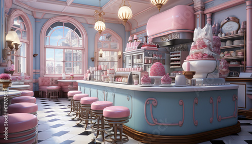 Modern luxury home interior with elegant wood furniture and decoration generated by AI