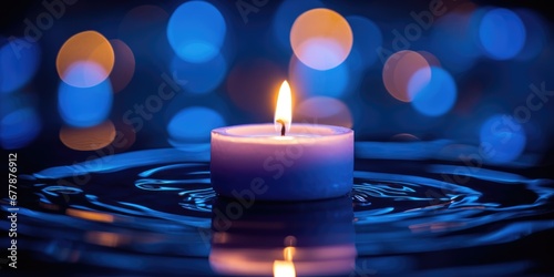 A close-up shot of a candle