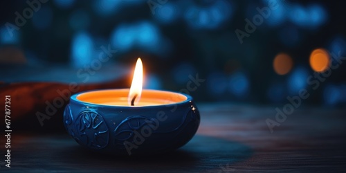A close-up shot of a candle