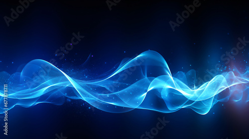 Blue energy wave concept, wave and spiral motion, background or wallpaper, graphic resources, abstract photo