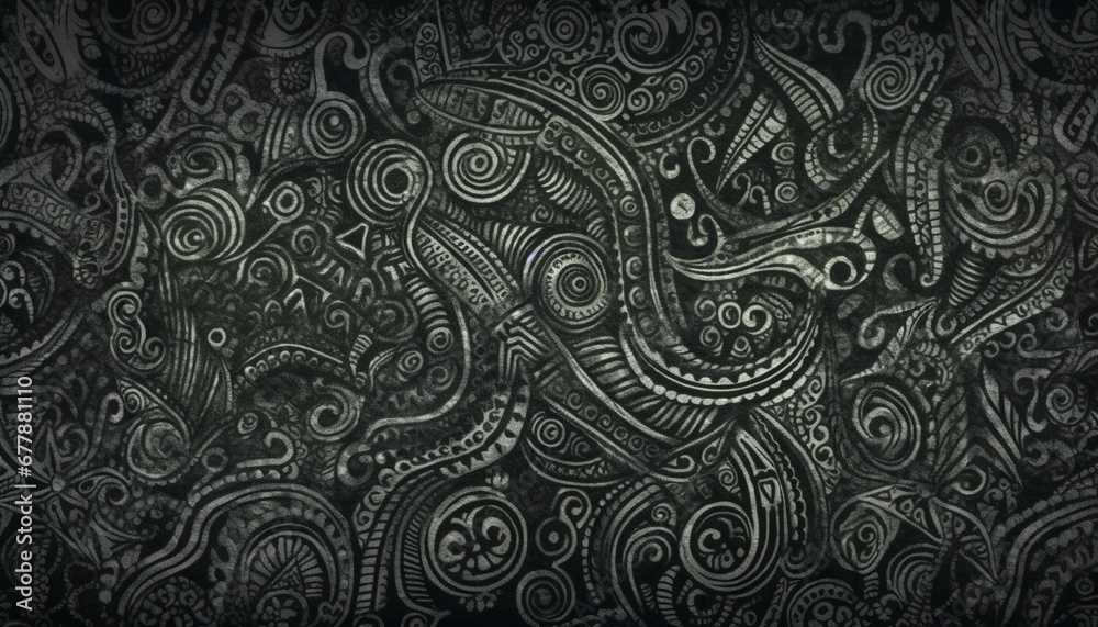 Abstract futuristic design with chaotic wave patterns and shiny metal generated by AI Abstract futuristic design with chaotic wave patterns and shiny metal generated by AI
