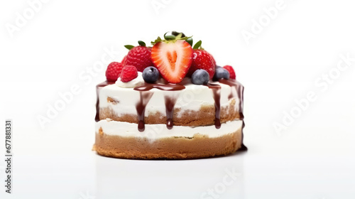 Cake On White Background With Copy Space D9D6Fb0F-4Afb  Background For Banner  HD