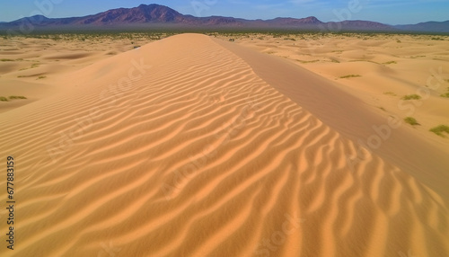 Tranquil scene of majestic mountain range in remote African wilderness generated by AI