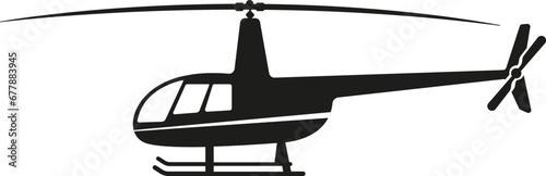 vector illustration of a helicopter on a transparent background