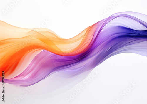 Elegant wavy formations of ribbons in a surreal 3D, Blue and purple gradient background, Colorful abstract. Iridescent Harmony: Abstract Wavy Multi-Colored. Website template concept © MD Media