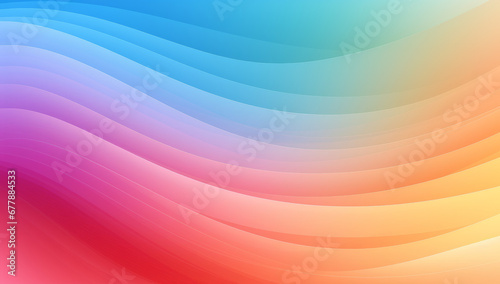 Elegant wavy formations of ribbons in a surreal 3D  Blue and purple gradient background  Colorful abstract. Iridescent Harmony  Abstract Wavy Multi-Colored. Website template concept