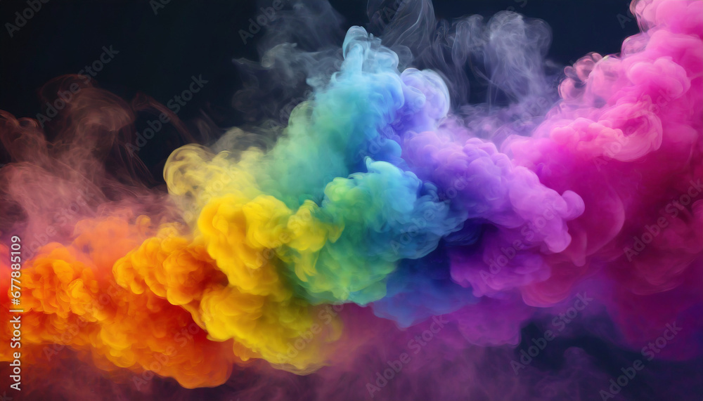 rainbow smoke 3d render colored background rainbow smoke 3d render colored background