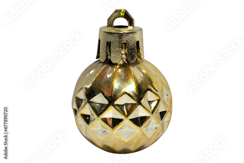 Golden Shiny Christmas Ornament