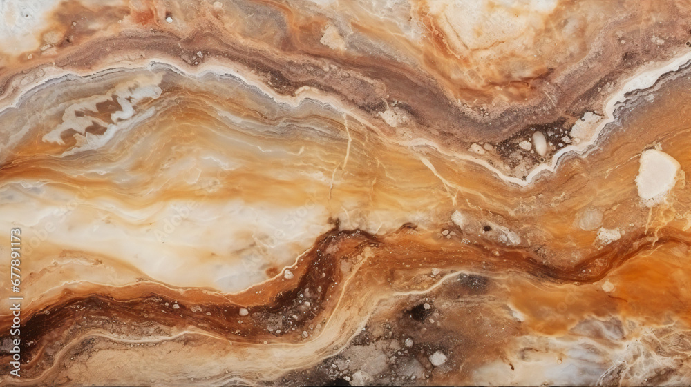 Brown marble background, generative ai
