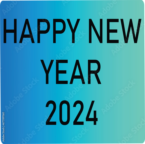 Happy new year 2024 design. With colorful truncated number illustrations. Premium vector design for poster, banner, greeting and new year 2024 celebration.
