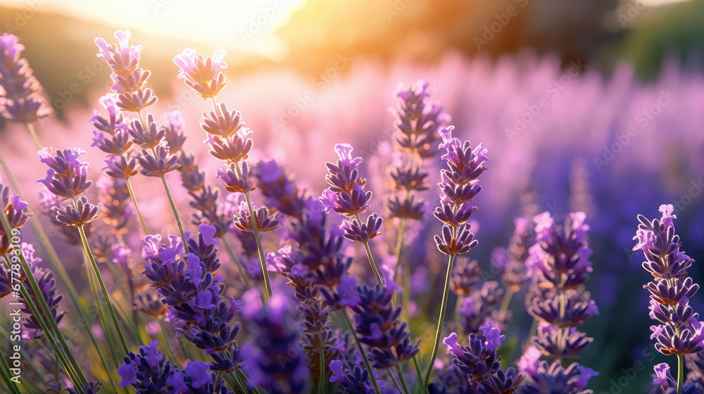 Obraz premium Lavender Natural Colors , Background For Banner, HD