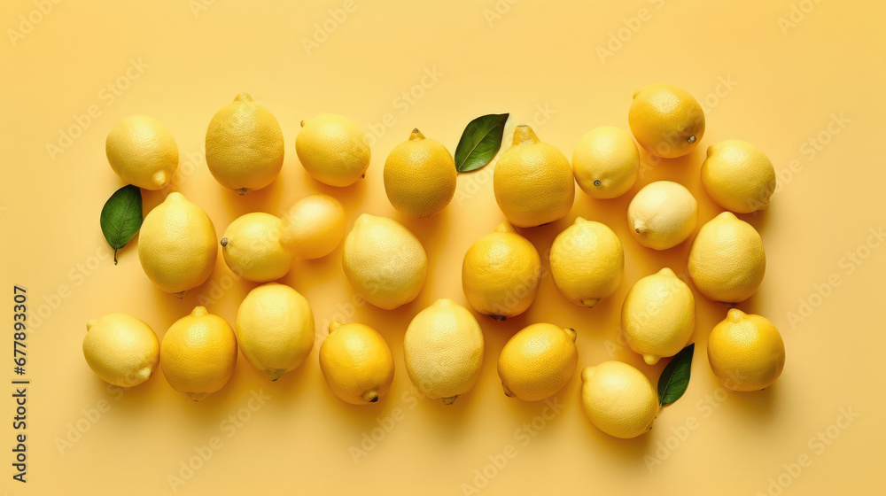 Fototapeta premium Lemon Natural Colors , Background For Banner, HD