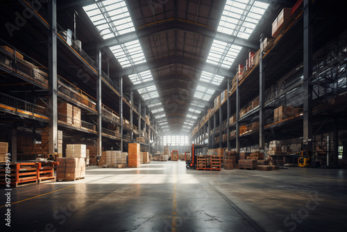 large industrial warehouse interior