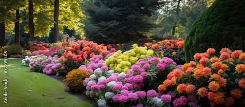 beautiful garden a vibrant floral display of colorful flowers and lush green leaves created a stunning backdrop that showcased the beauty of nature in all seasons from spring to summer and  © TheWaterMeloonProjec