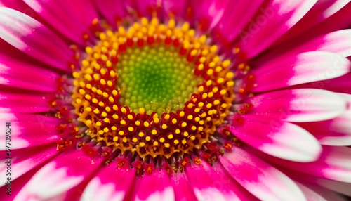 Vibrant gerbera daisy  a single flower in nature beauty generated by AI