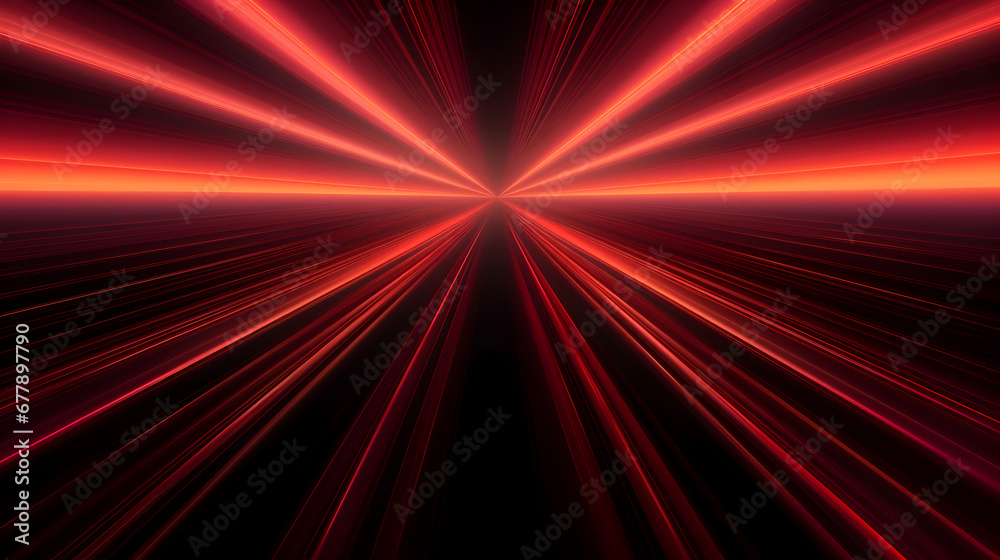 Red neon light tail composition Red neon light tail composition