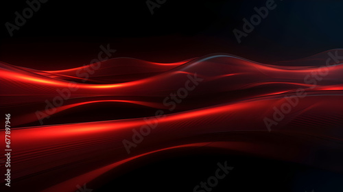 Red neon light tail lines