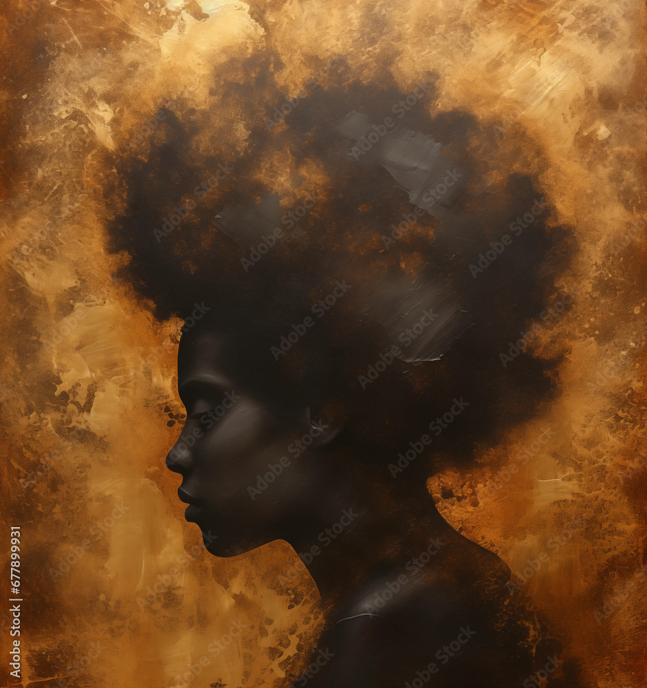 Cultura Viva: Ilustrando a Riqueza da Identidade Afro, Dia da Consciência Negra, IA Generativa - obrazy, fototapety, plakaty 