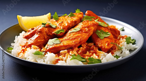 Chicken Tikka Masala Natural Colors, Background For Banner, HD