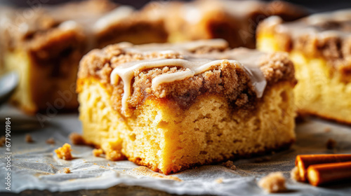 Cinnamon Roll Crumb Cake Natural Colors , Background For Banner, HD