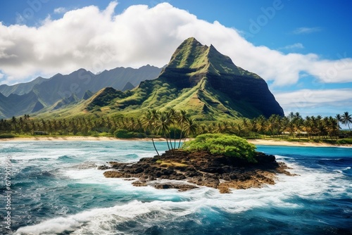 Travel to Hawaii. Generative AI photo