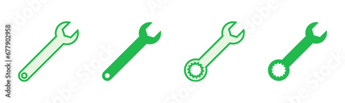 Wrench icon set. repair icon vector. tools icon vector