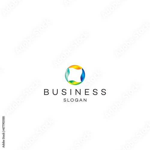 Leaf premium business solution abstract Logo Icon design vector modern minimal style illustration emblem sign symbol logotype