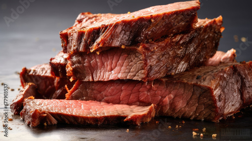 Beef Brisket Natural Colors Minimalist, Background For Banner, HD