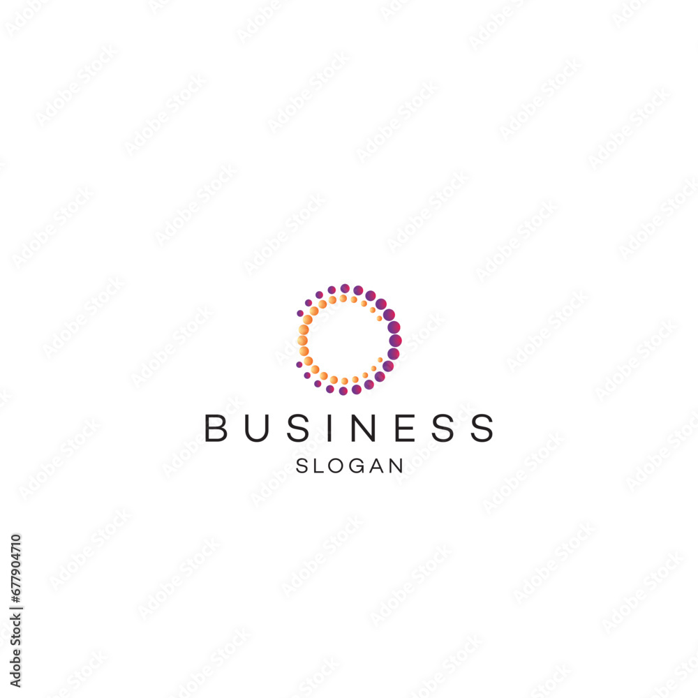 Circles dotes premium business solution abstract Logo Icon design vector modern minimal style illustration emblem sign symbol logotype