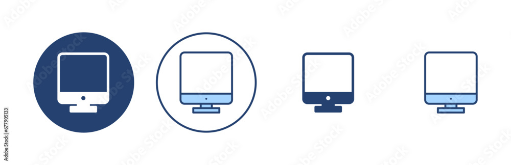 Computer icon vector. computer monitor sign and symbol Computer icon vector. computer monitor sign and symbol