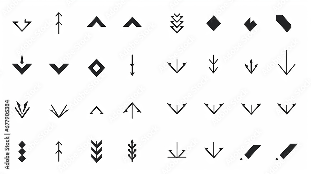 arrow, collection of icons of small black pointer arrows for design isolated on a white background, flat minimalism graphics, set of illustrations arrow, collection of icons of small black pointer arrows for design isolated on a white background, flat minimalism graphics, set of illustrations