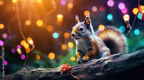 A Whimsical Squirrel Is In The Forest, Background For Banner, HD