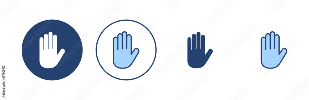 Hand icon vector. hand sign and symbol. palm Hand icon vector. hand sign and symbol. palm