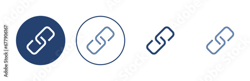 Link icon vector. Hyperlink chain sign and symbol