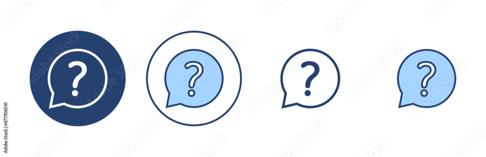 Question icon vector. question mark sign and symbol Question icon vector. question mark sign and symbol