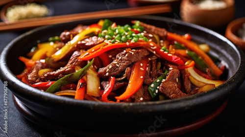 Beef And Carrot Stir Fry Natural Colors , Background For Banner, HD