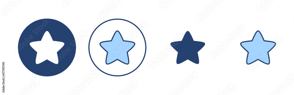 Star icon vector. rating sign and symbol. favourite star icon