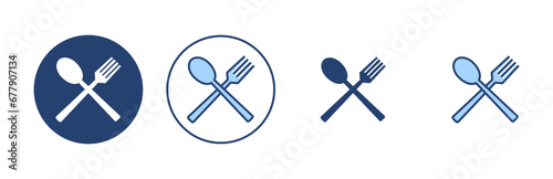 spoon and fork icon vector. spoon, fork and knife icon vector. restaurant sign and symbol