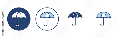 Umbrella icon vector. umbrella sign and symbol