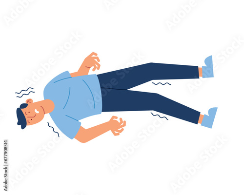 epilepsy boy illustration