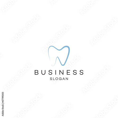 Dental teeth orthopedic dentistry clinic hospital health medical premium business solution Abstract Logo Icon design vector modern minimal style illustration emblem sign symbol logotype