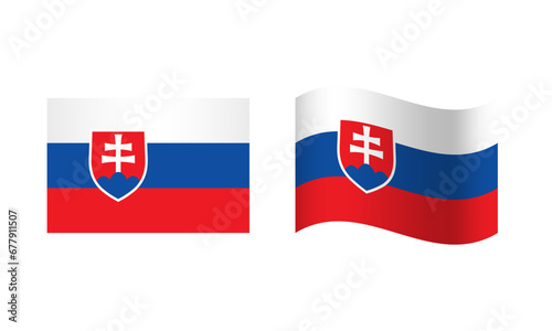 Free Download Rectangle and Wave Slovakia Flag Illustration - GFXLoad