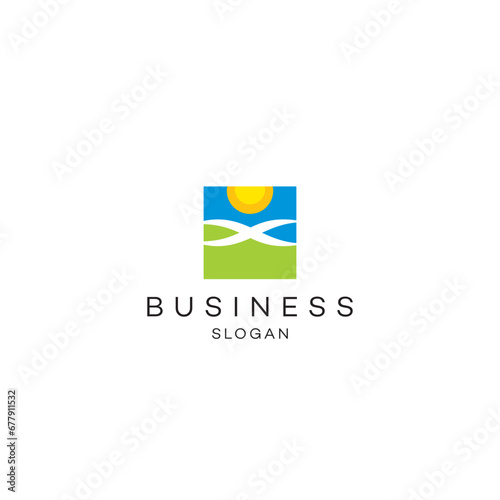 Free Download Infinity sun landscape photographic fashion health premium business solution abstract logo Icon design vector modern minimal style illustration emblem sign symbol logotype - GFXLoad