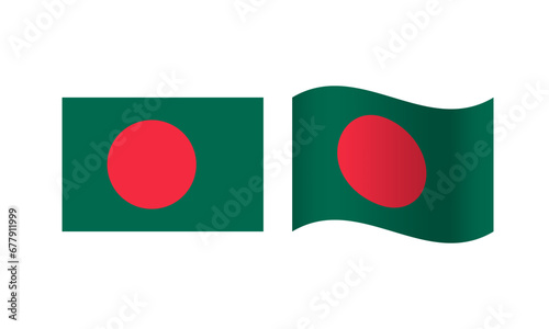 Rectangle and Wave Bangladesh Flag Illustration Free Download Rectangle and Wave Bangladesh Flag Illustration - GFXLoad