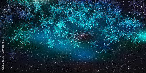 クリスマス　雪　冬　風景　背景