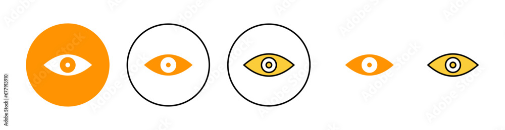 Eye icon set for web and mobile app. Eye sign and symbol. Look and Vision icon. Eye icon set for web and mobile app. Eye sign and symbol. Look and Vision icon.